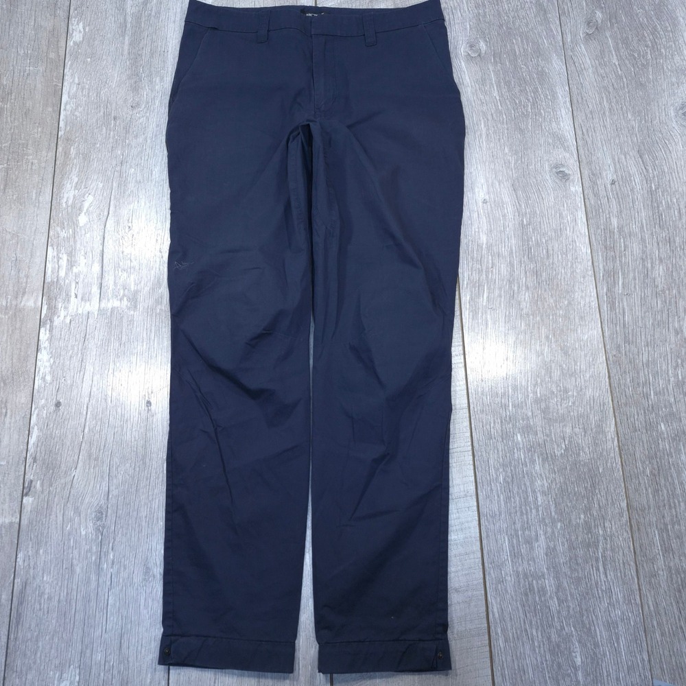 Arc'teryx Starke Pants Men Size 34x31 Navy Blue Technical Urban Cycling Trousers
